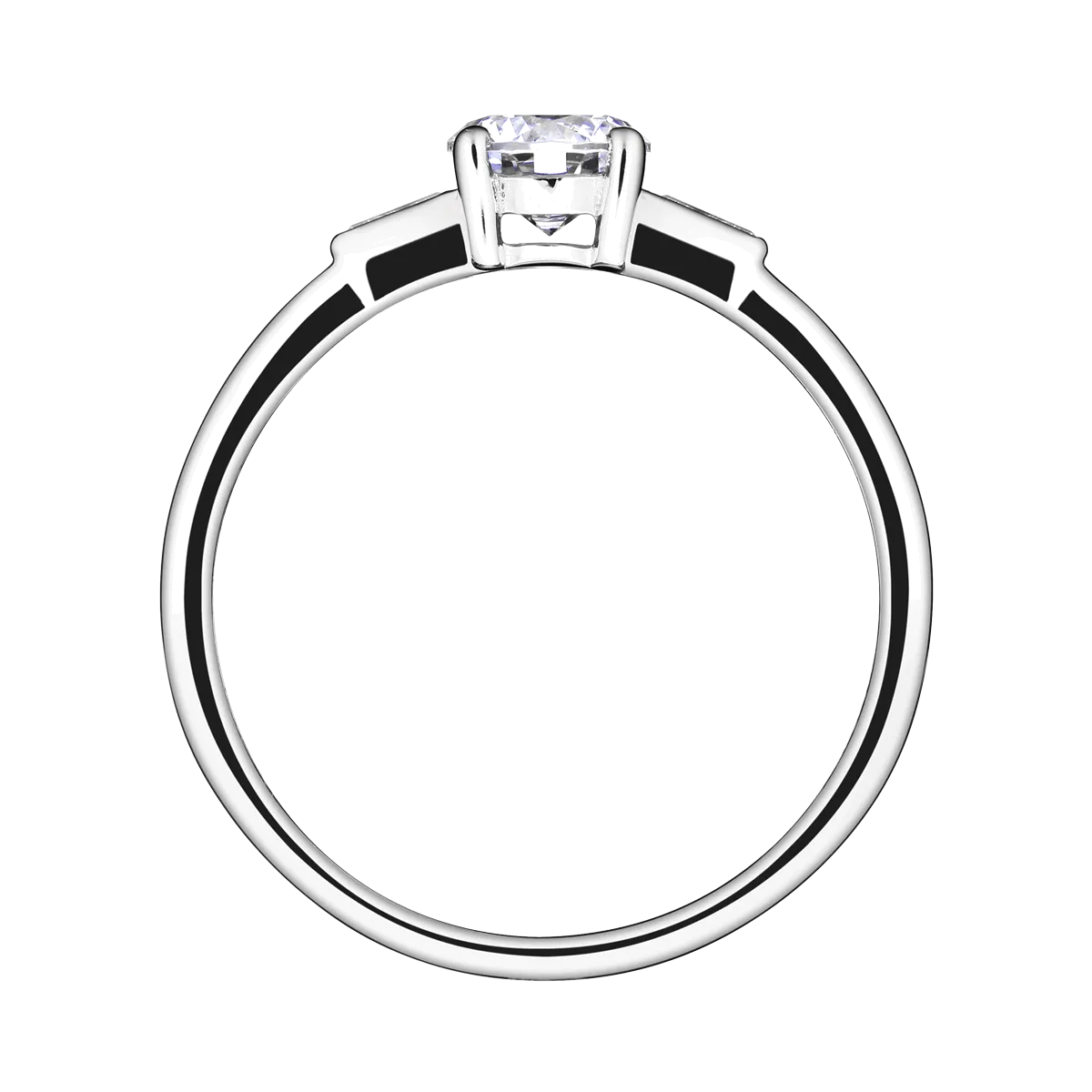 Solitaire Lepage Albert en or blanc diamants