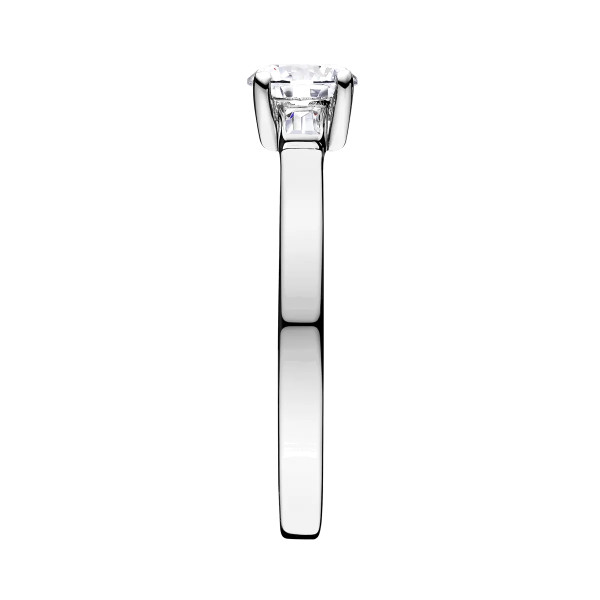 Solitaire Lepage Albert en or blanc diamants