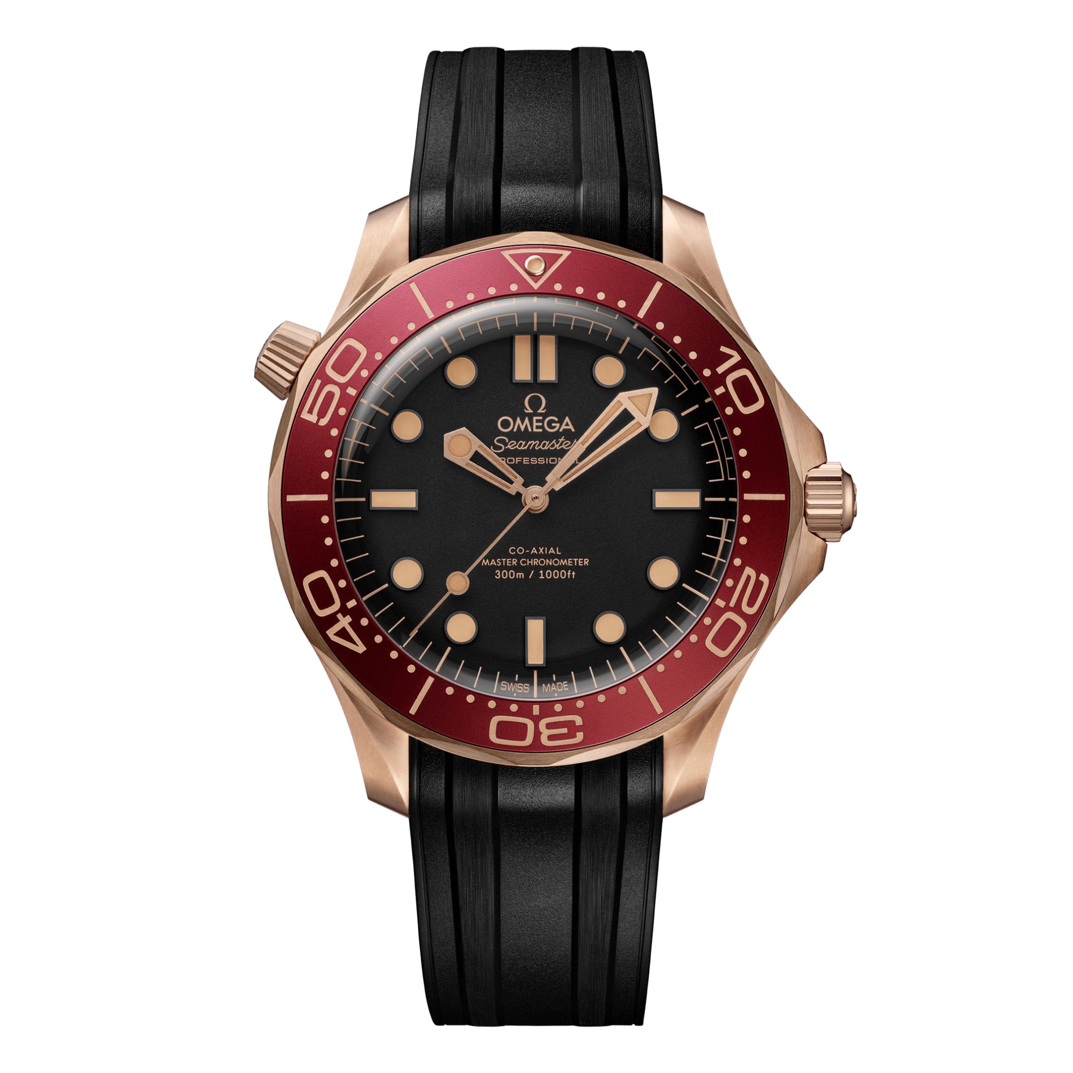 Omega Seamaster Diver 300m Bronze Gold Burgundy