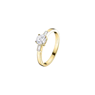 Solitaire Lepage Albert en or jaune diamants