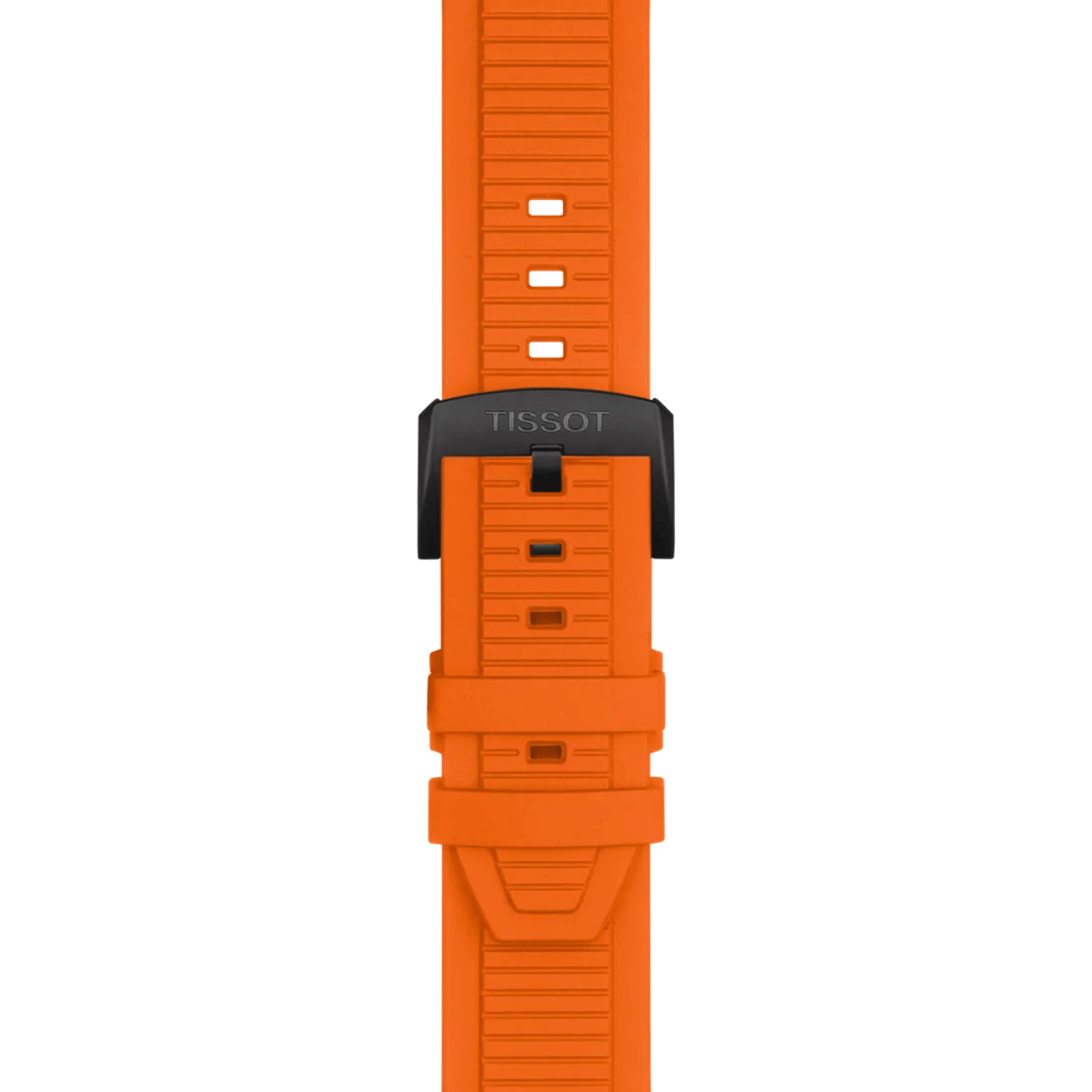 Tissot T-Sport T-Race Chronograph quartz watch black dial orange rubber strap 45 mm T141.417.37.051.02