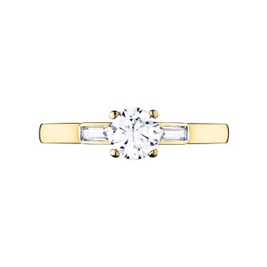 Solitaire Lepage Albert en or jaune diamants