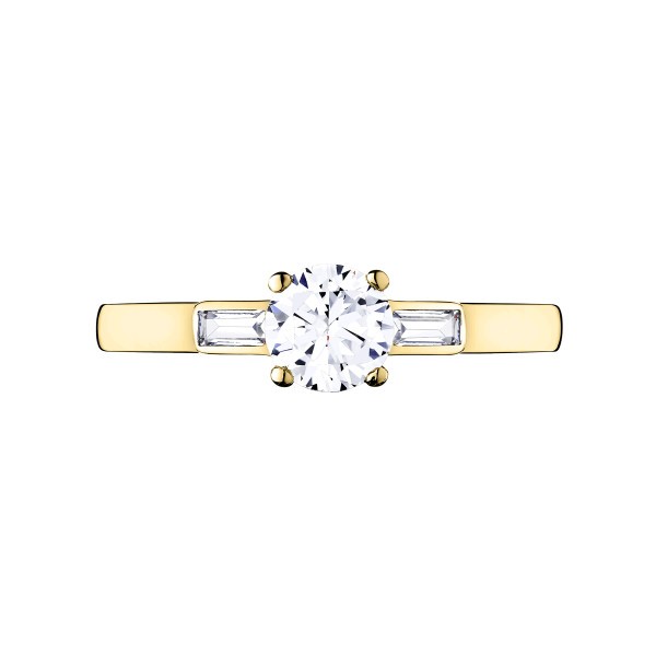 Solitaire Lepage Albert en or jaune diamants