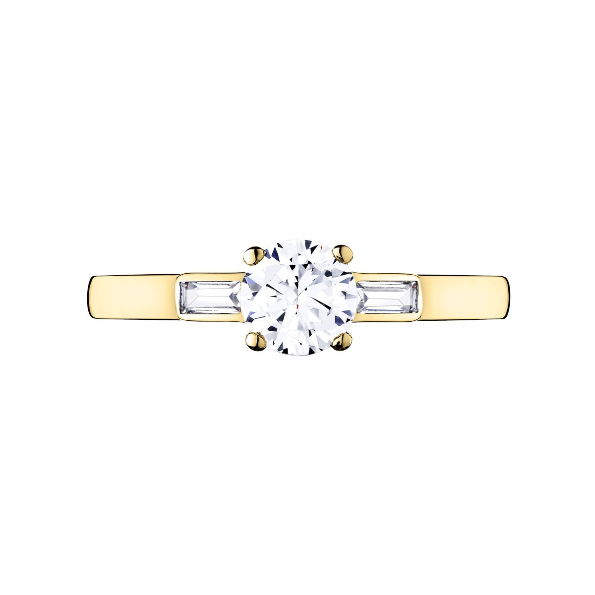 Solitaire Lepage Albert en or jaune diamants
