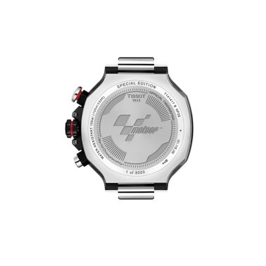 Tissot T-Race MOTOGP Chronograph quartz black dial black rubber strap 45 mm T141.417.27.081.00