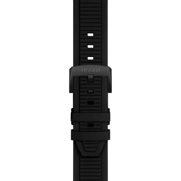 Montre Tissot T-Race MOTOGP Chronograph quartz cadran noir bracelet caoutchouc noir 45 mm T141.417.27.081.00