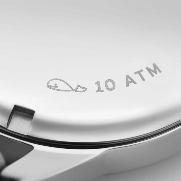 NOMOS Club Campus 38 Night Sky mechanical stainless steel watch blue dial grey velvet strap 36 mm