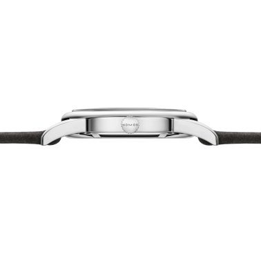 NOMOS Club Campus 38 Night Sky mechanical watch sapphire back blue dial grey velvet strap 36 mm