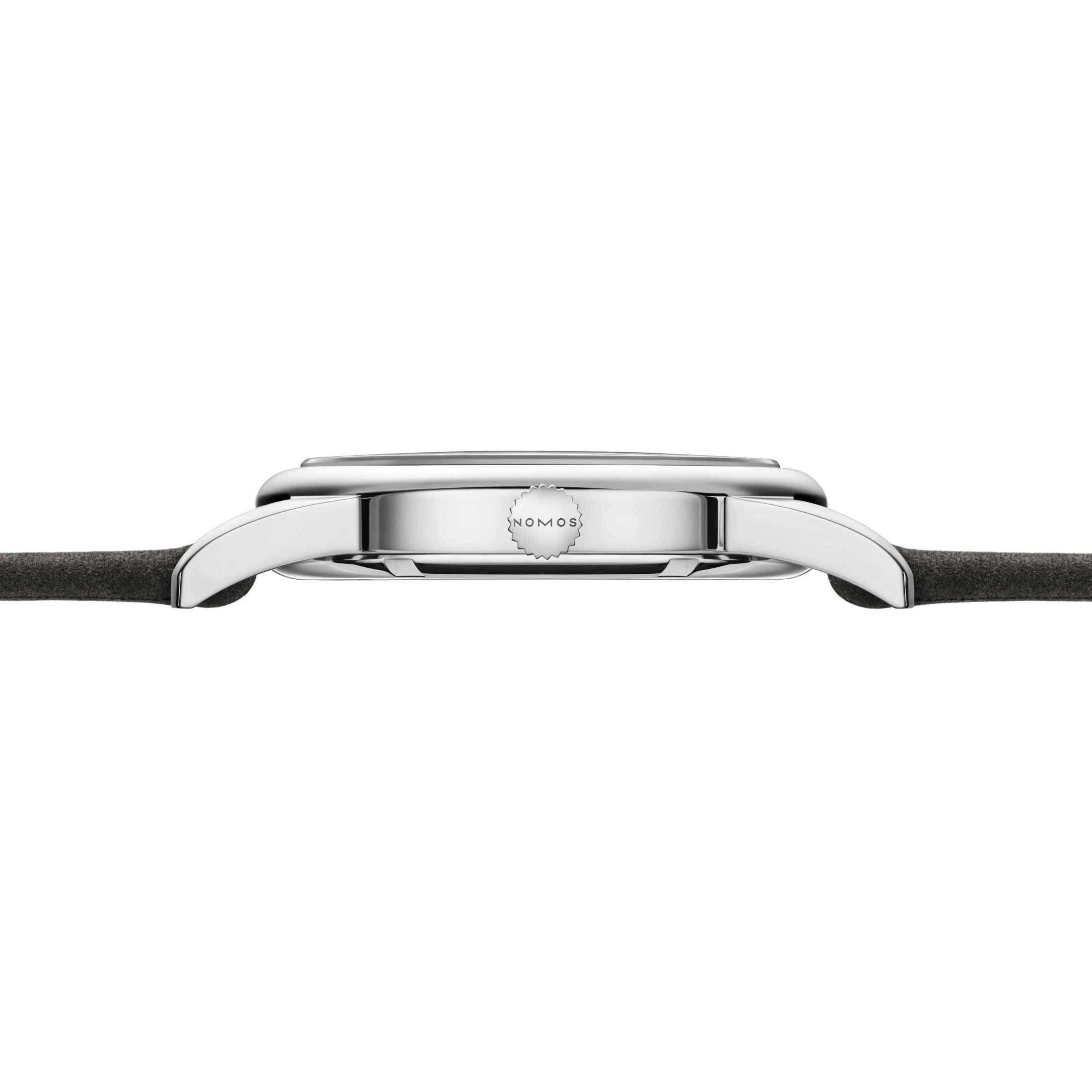 NOMOS Club Campus 38 Night Sky mechanical watch sapphire back blue dial grey velvet strap 36 mm