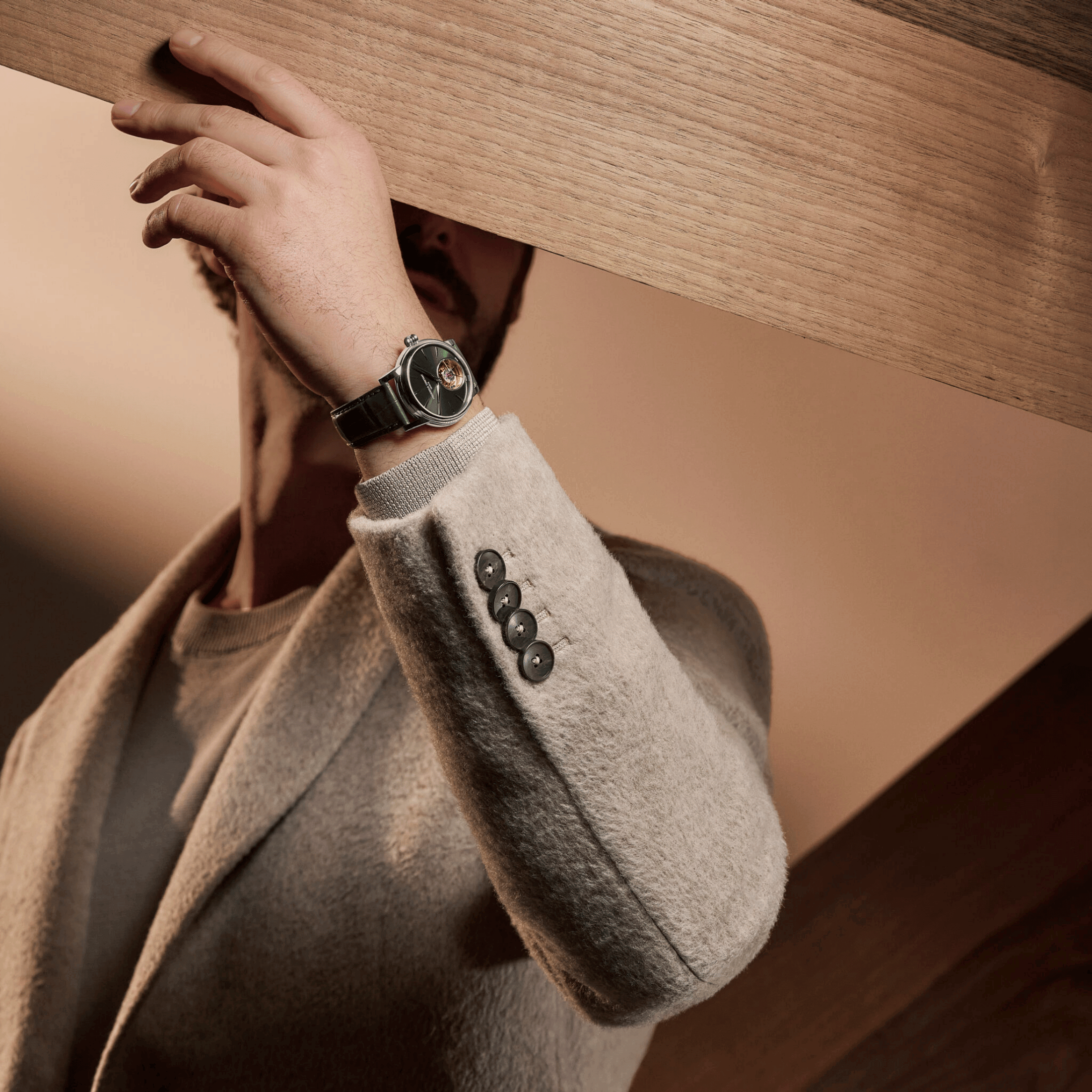 Frederique Constant Classic Tourbillon Manufacture automatic green dial leather strap 39 mm