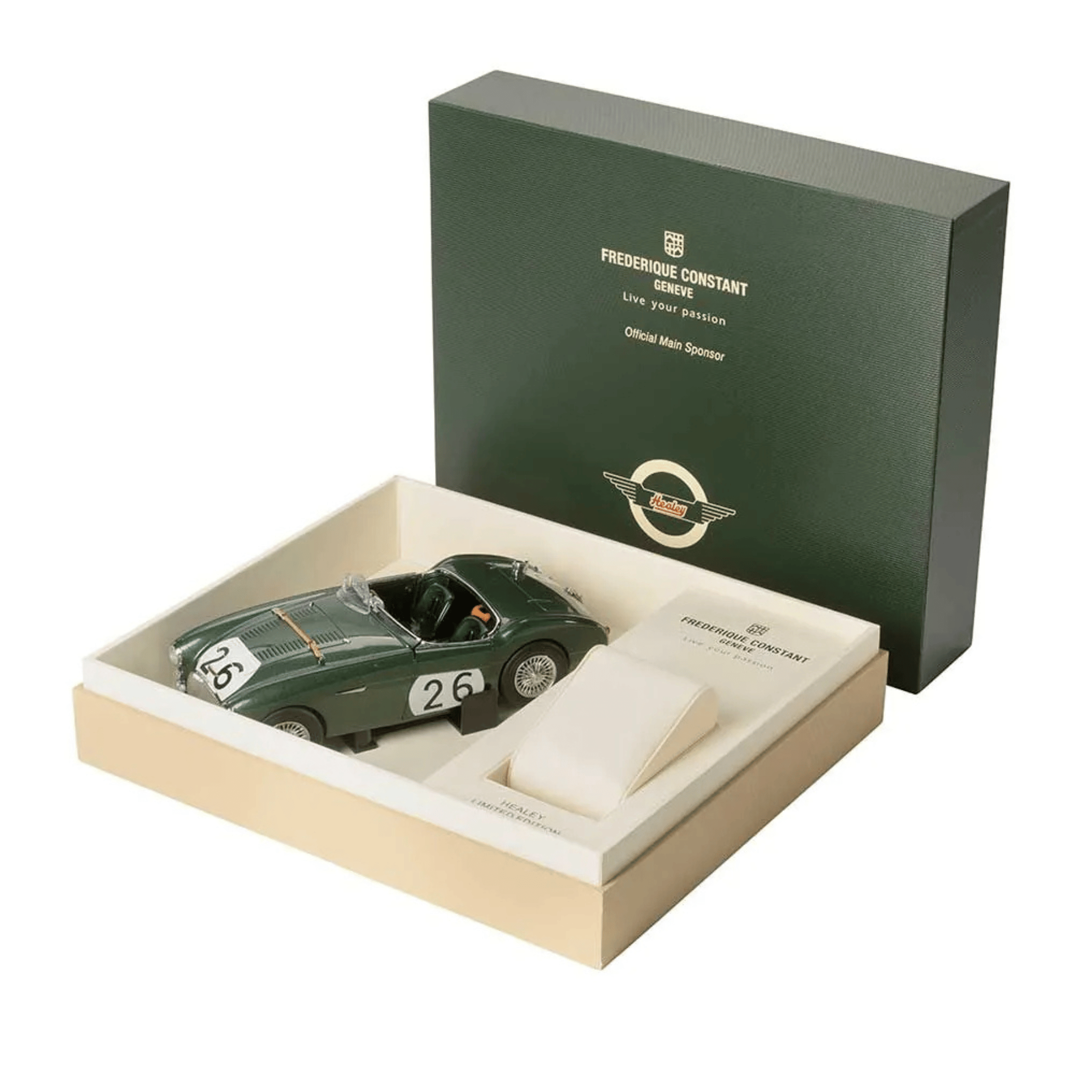 Frederique Constant Vintage Rally Healey Chronograph automatic blue dial leather strap 42 mm