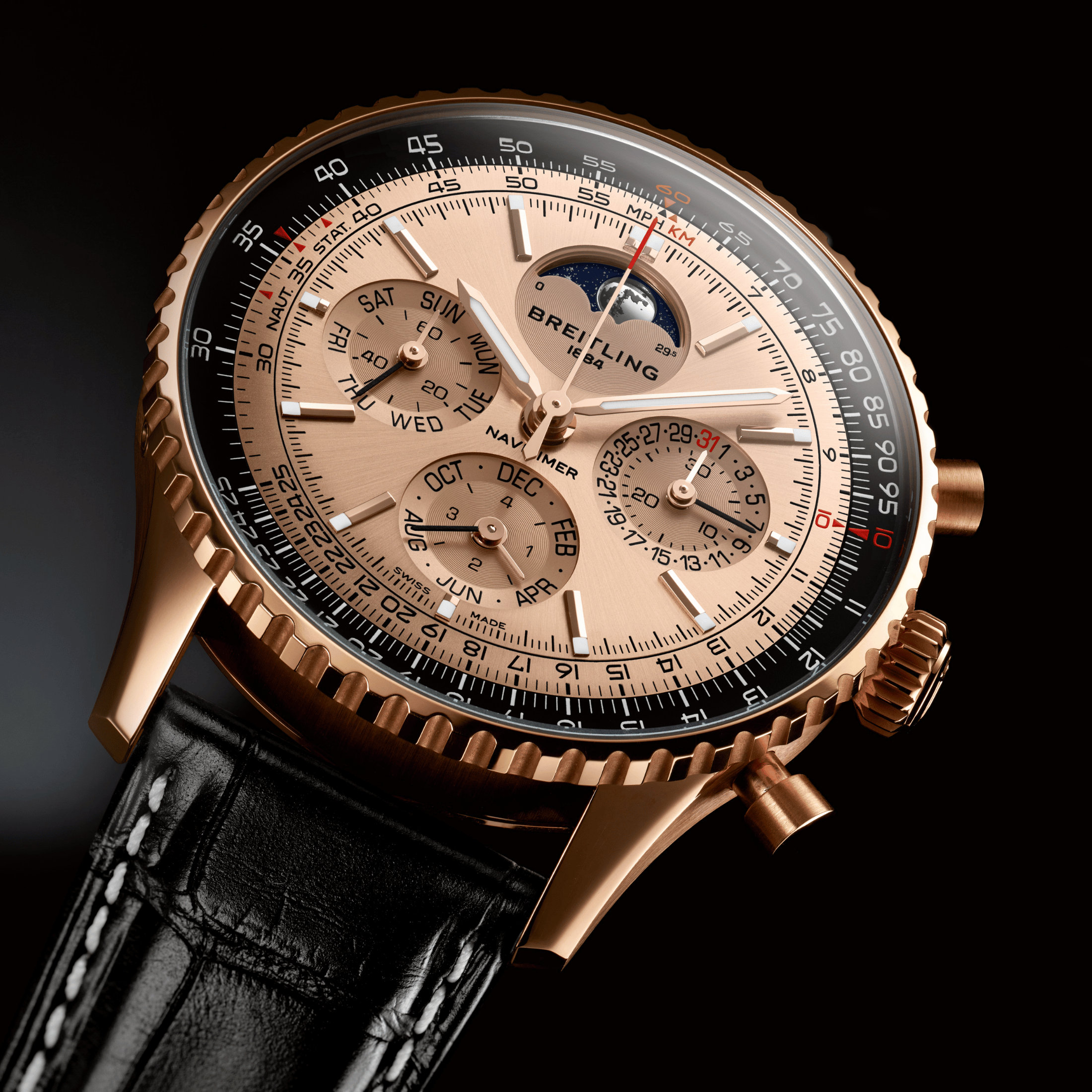 Breitling Navitimer B19 Chronograph 43 Perpetual Calendar 140th Anniversary automatic rose gold 43 mm