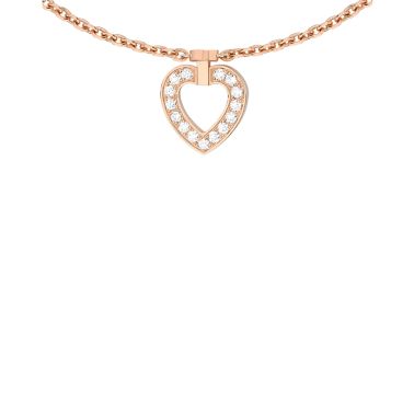 Fred Pretty Woman Multihearts reversible bracelet in rose gold and diamonds 