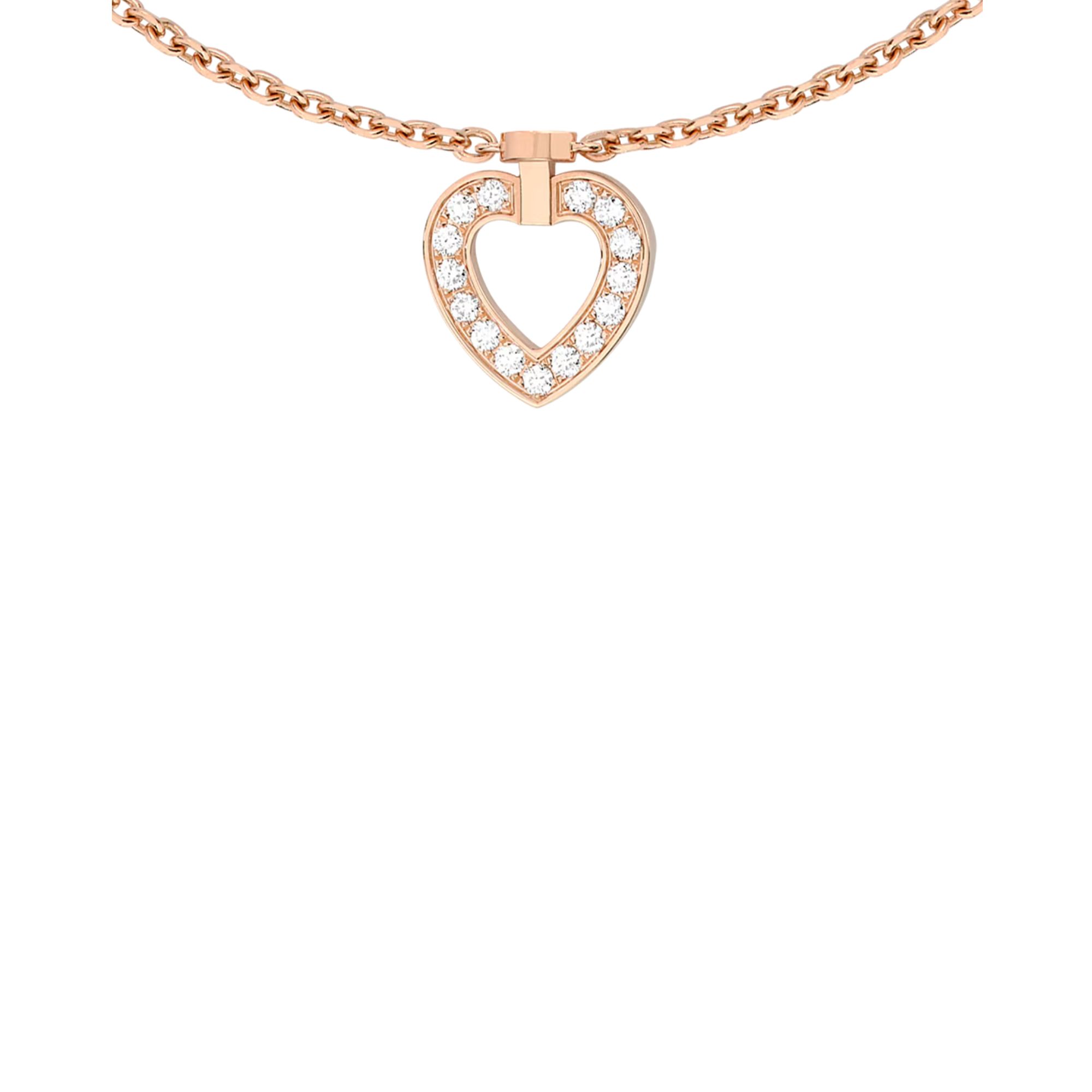 Fred Pretty Woman Multihearts reversible bracelet in rose gold and diamonds 