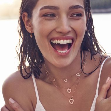 Bracelet Fred Pretty Woman Multihearts réversible en or rose et diamants 