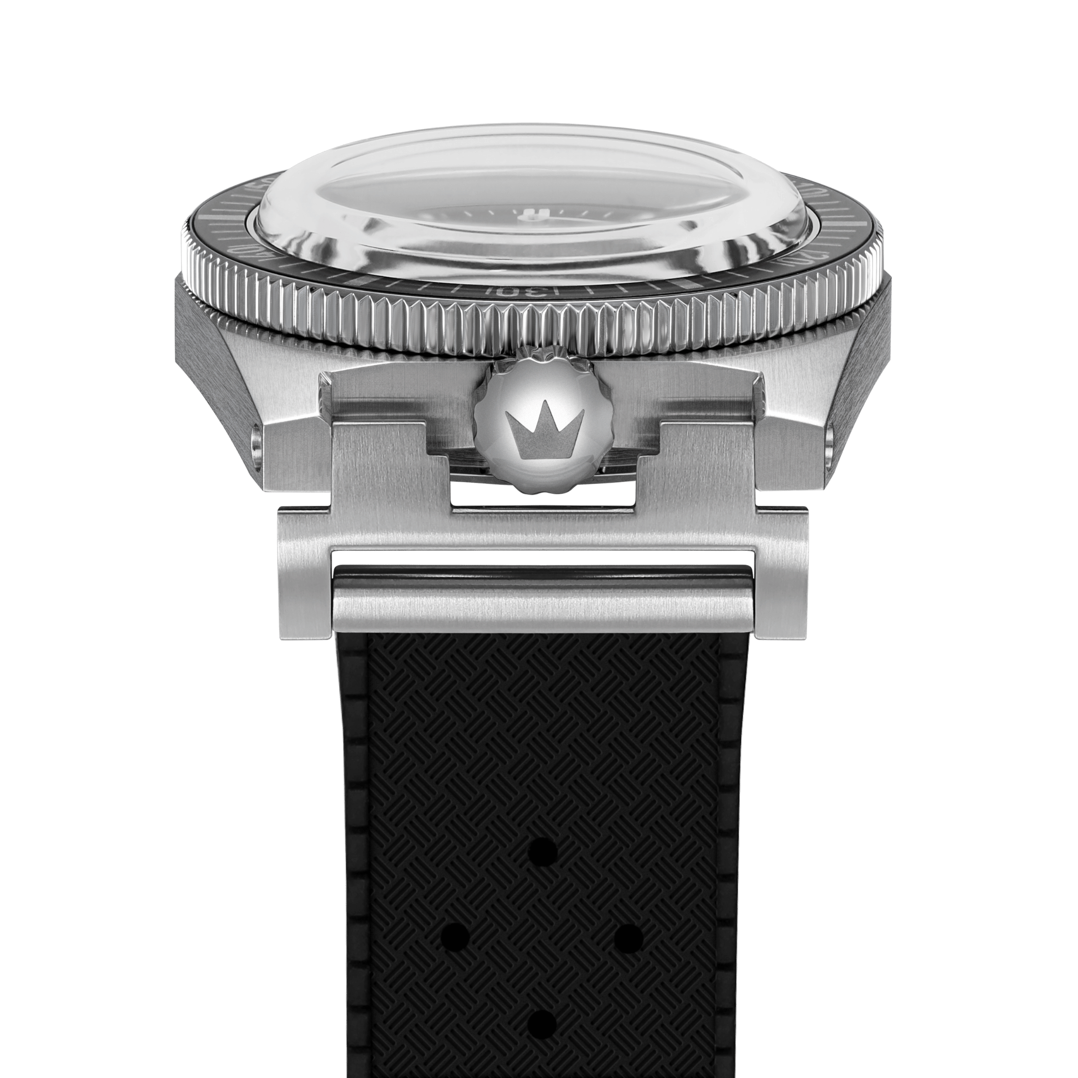 ZRC Grands Fonds 300 HERITAGE black dial rubber strap 38 mm