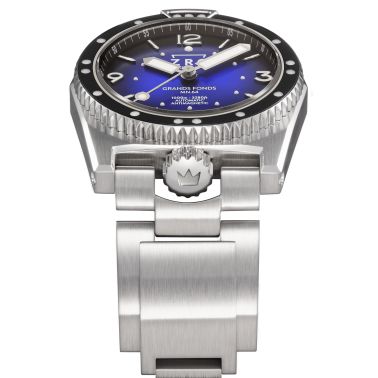 ZRC GRANDS FONDS 300 MN64 HETERIUM METAL automatic blue dial steel bracelet 41,5 mm