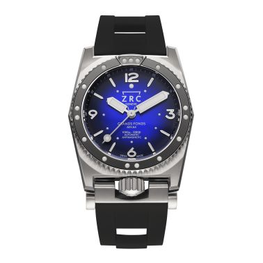 ZRC GRANDS FONDS 300 MN64 HETERIUM RUBBER automatic blue dial rubber bracelet 41,5 mm