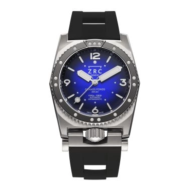 ZRC GRANDS FONDS 300 MN64 HETERIUM RUBBER automatic blue dial rubber bracelet 41,5 mm