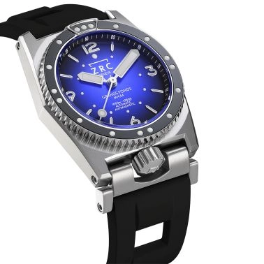 ZRC GRANDS FONDS 300 MN64 HETERIUM RUBBER automatic blue dial rubber bracelet 41,5 mm