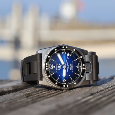 ZRC GRANDS FONDS 300 MN64 HETERIUM RUBBER automatic blue dial rubber bracelet 41,5 mm