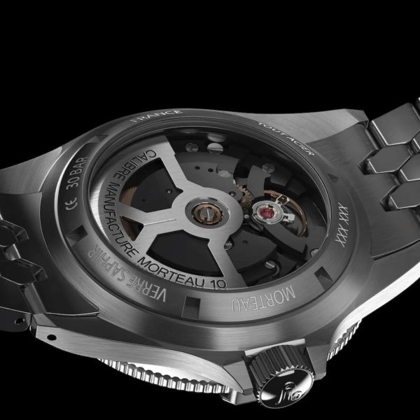 Montre Yema Superman Gilt CMM.10 automatique cadran gris bracelet acier 41 mm
