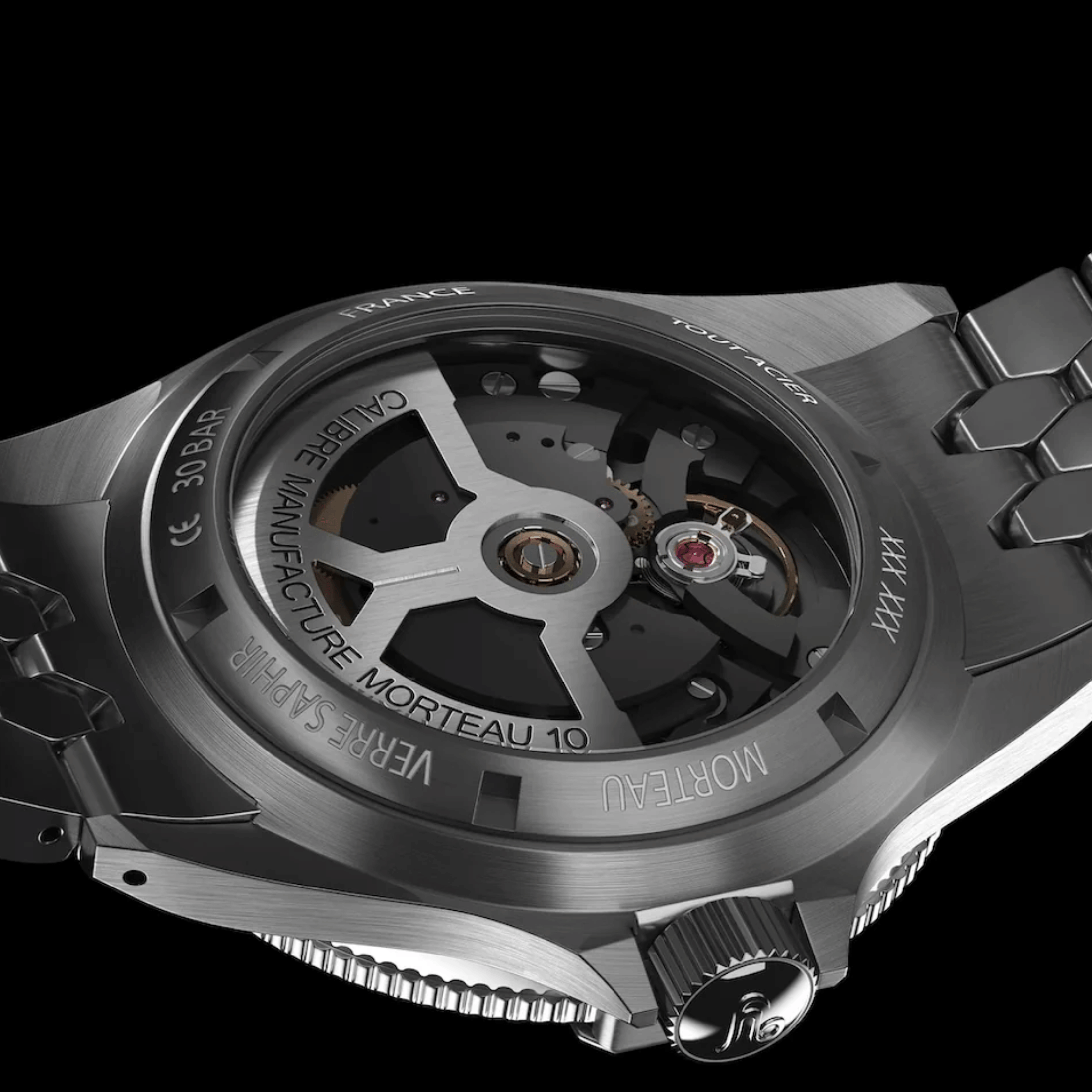 Montre Yema Superman Gilt CMM.10 automatique cadran gris bracelet acier 41 mm