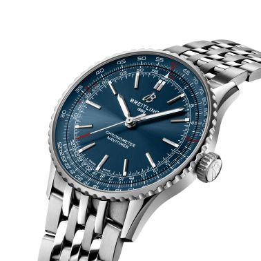 Montre Breitling Navitimer 2024 automatique cadran bleu bracelet acier 41 mm A17329161C1A1