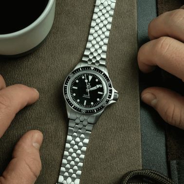 Yema Superman Steel CMM.10 automatic black dial steel bracelet 41 mm