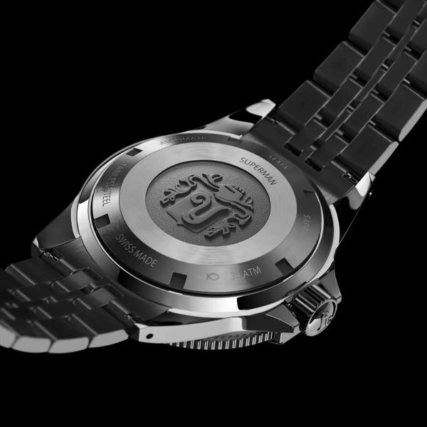 Montre Yema Superman Swiss Edition automatique cadran bleu bracelet acier 39 mm