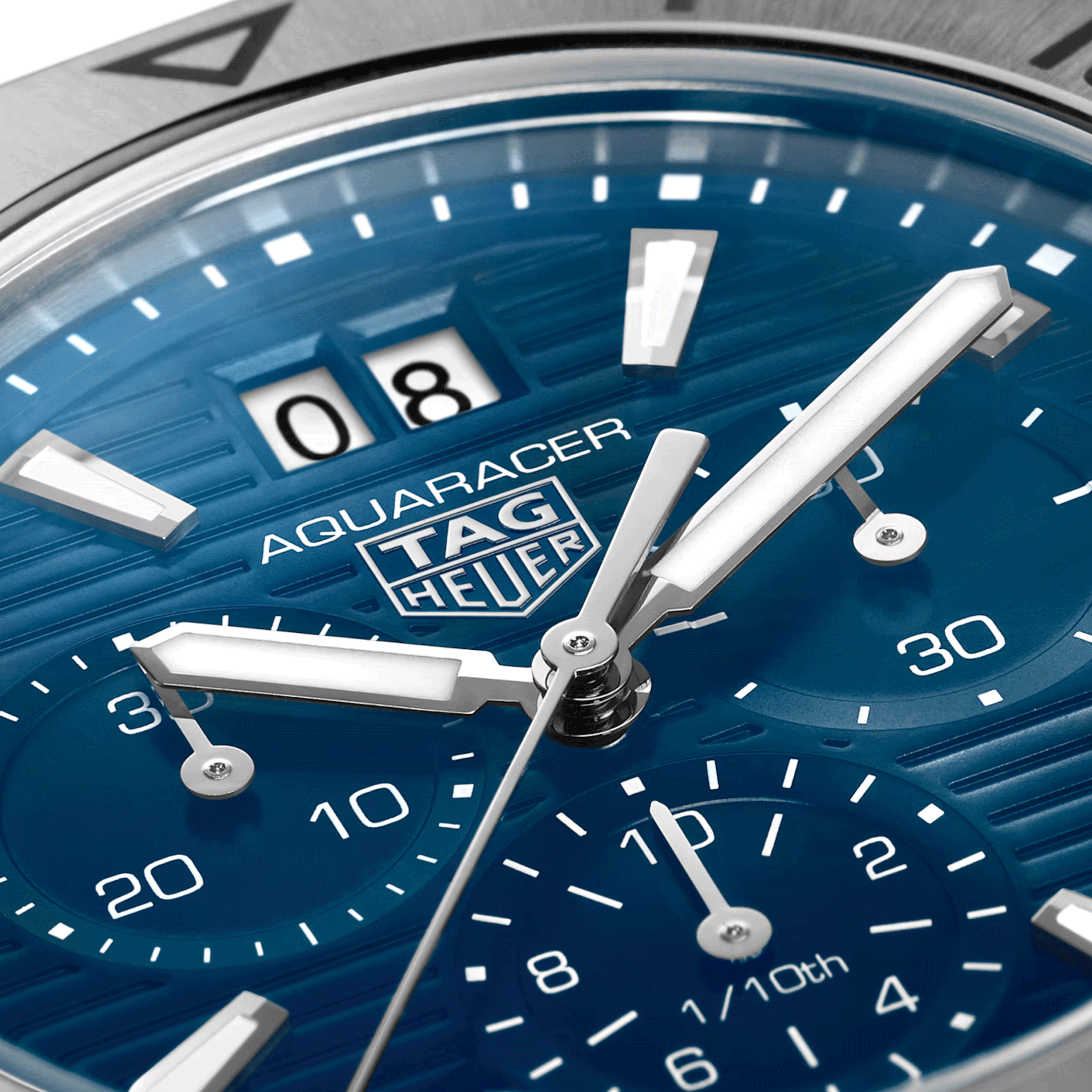 TAG Heuer Aquaracer Professional 200 Chronograph quartz watch blue dial steel bracelet 40 mm CBP1113.BA0627