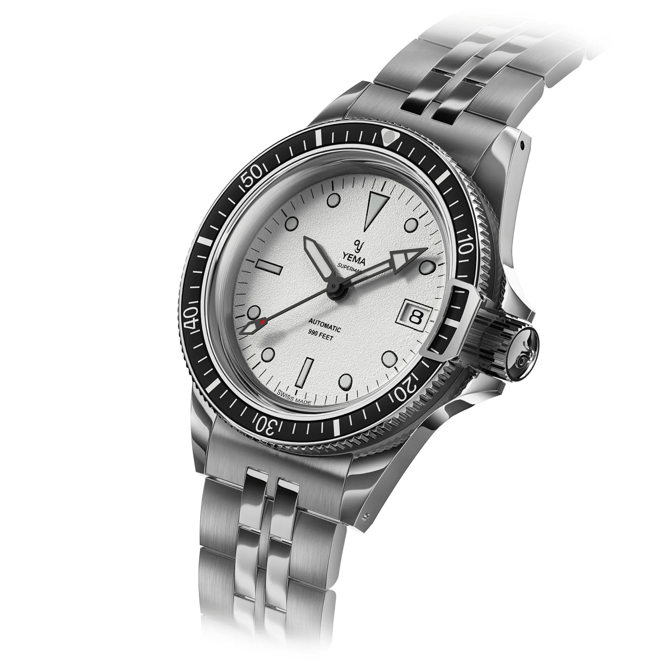 Yema Superman Swiss Edition White 41 mm YSUP25A41-BMS - Lepage