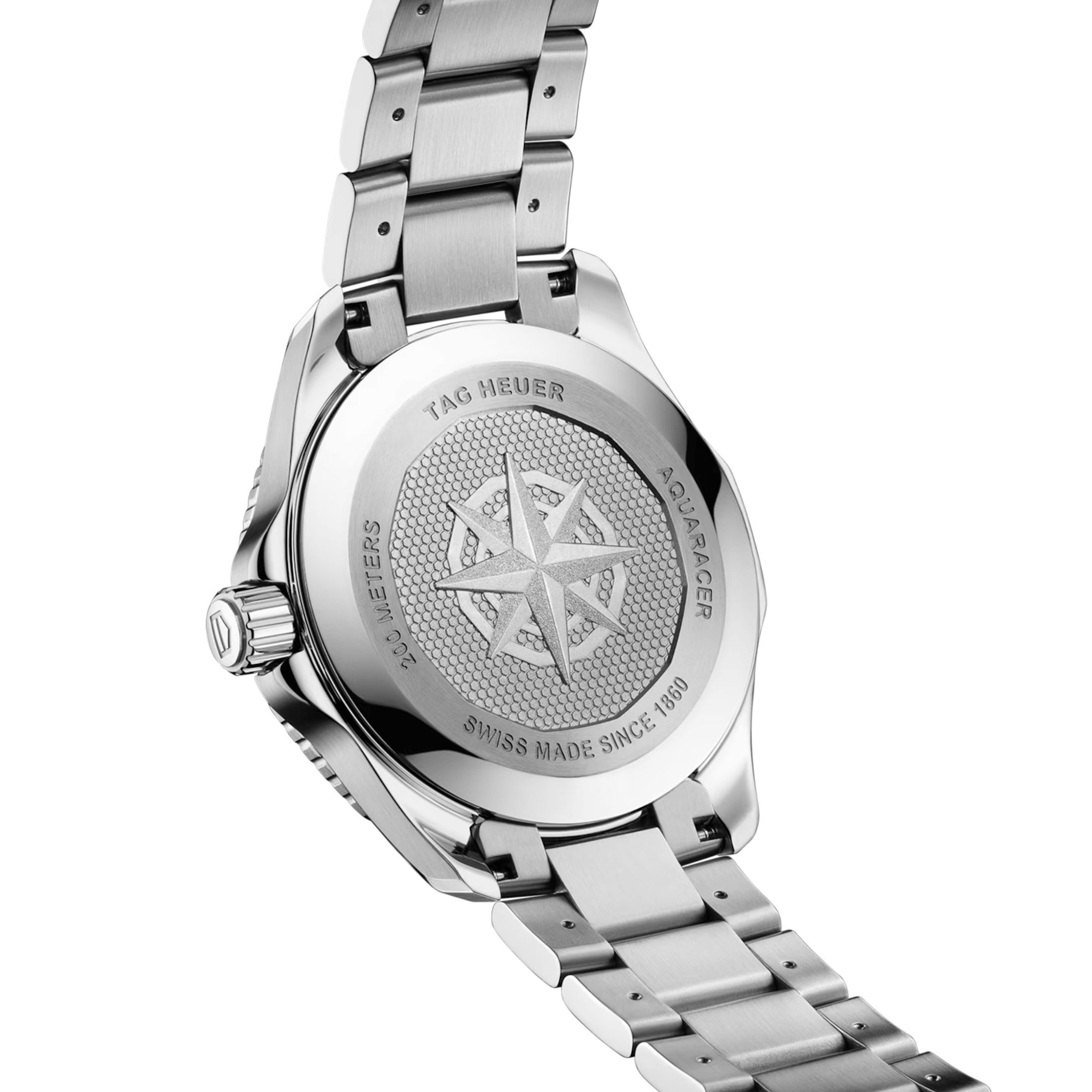 Montre TAG Heuer Aquaracer Professional 200 automatique cadran rouge bracelet acier 40 mm WBP2114.BA0627