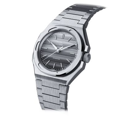 Yema Wristmaster Traveller automatic grey dial steel bracelet 39 mm