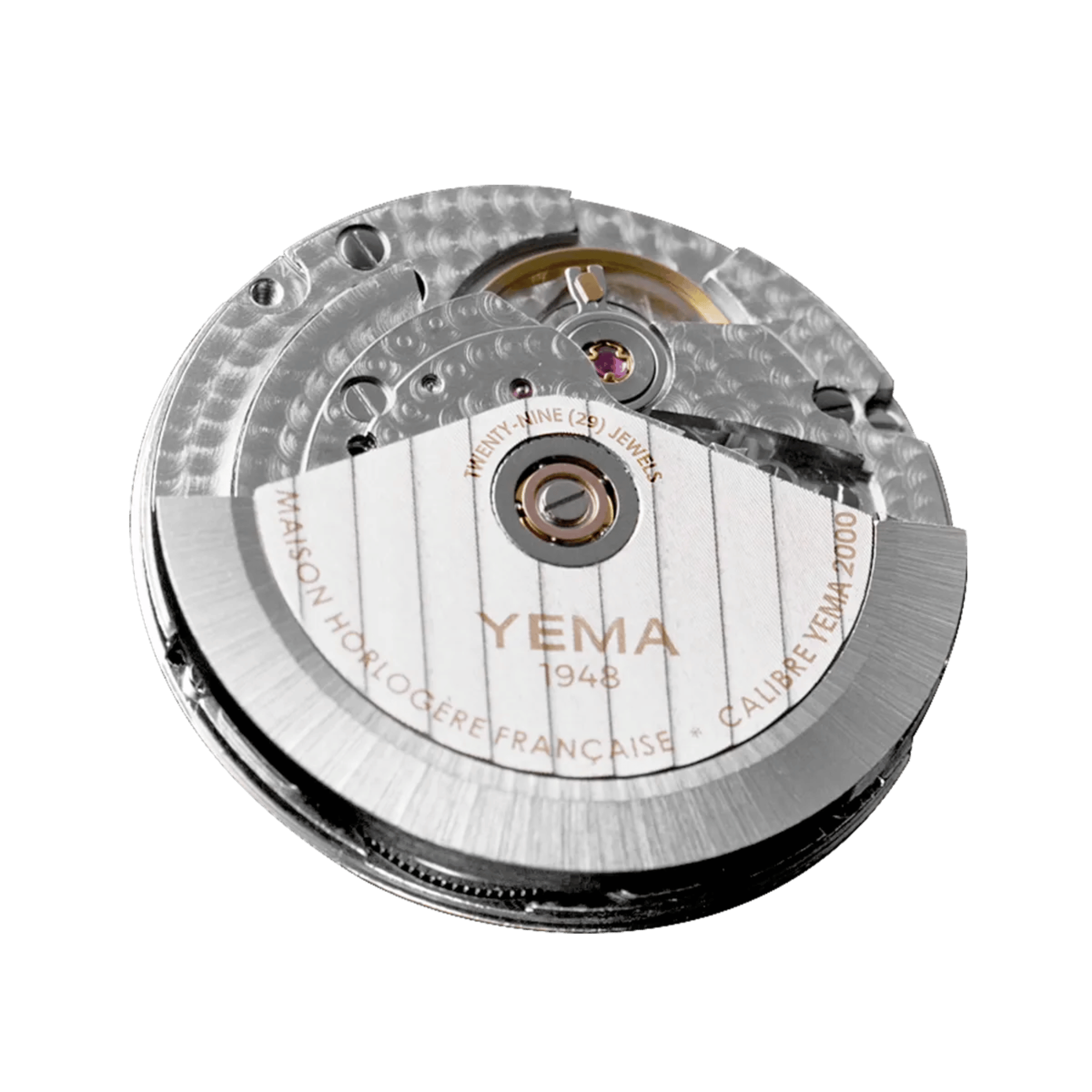 Montre Yema Wristmaster Traveller automatique cadran gris bracelet acier 39 mm