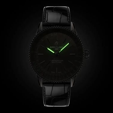 Montre Breitling Navitimer automatique cadran anthracite bracelet cuir anthracite 36 mm