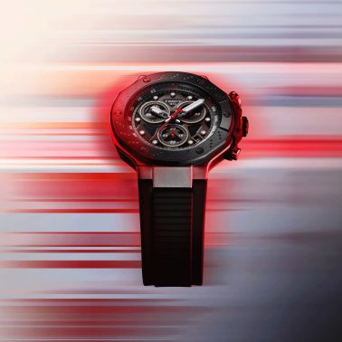 Tissot T-Race MOTOGP Chronograph quartz black dial black rubber strap 45 mm T141.417.27.081.00