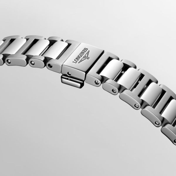 Montre Longines Conquest 2023 automatique index diamants cadran vert bracelet acier 34 mm