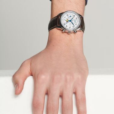 Montre Longines Master Collection Phases de Lune automatique cadran blanc 40 mm