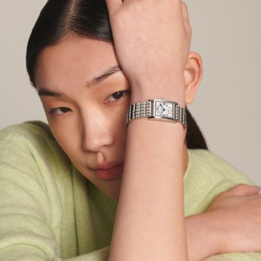 Longines Mini DolceVita quartz watch silver dial stainless steel bracelet 21,5 x 29 mm