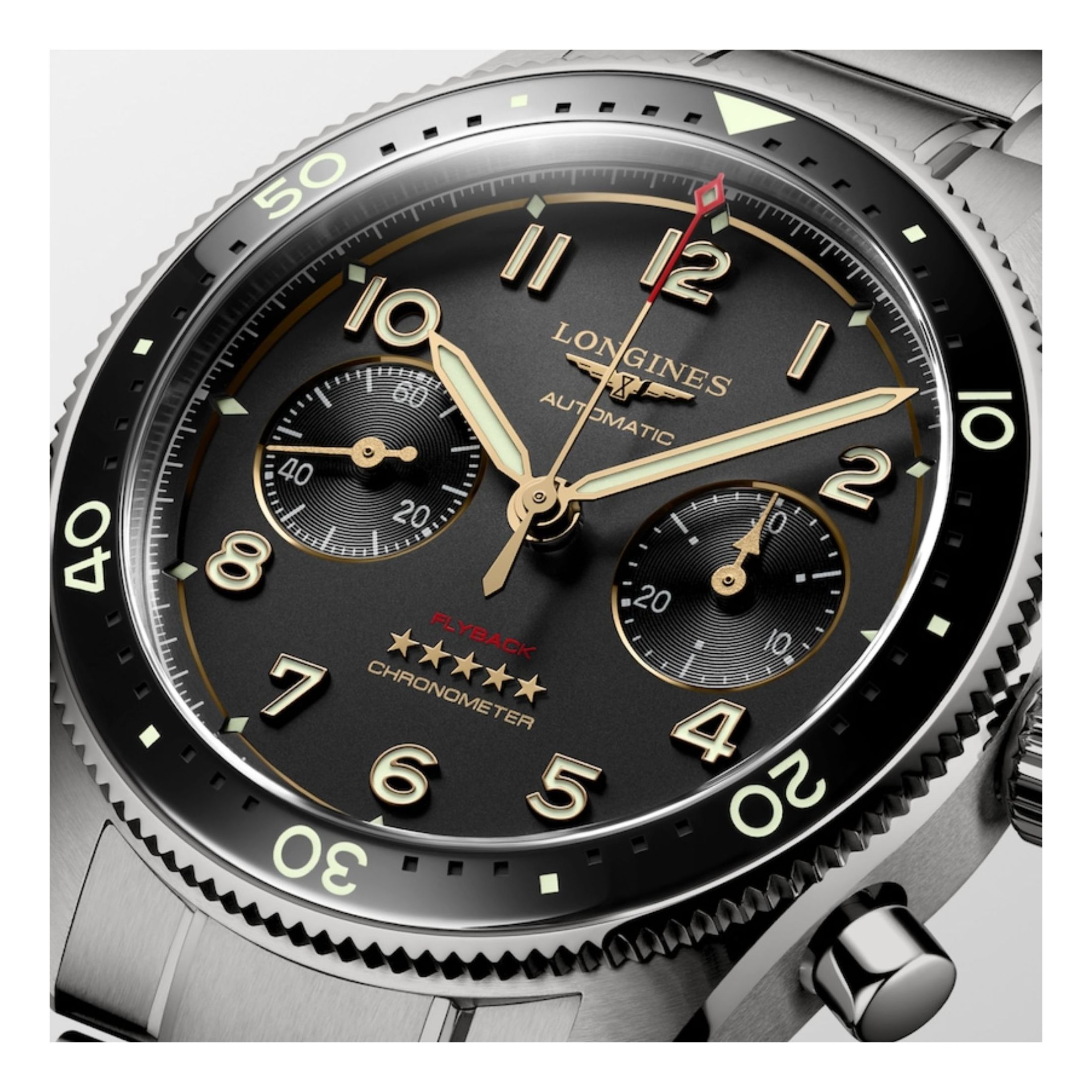 Montre Longines Spirit Flyback Titane 42 mm Lepage