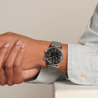 Montre Longines Heritage Diver automatique cadran noir bracelet maille milanaise 42 mm