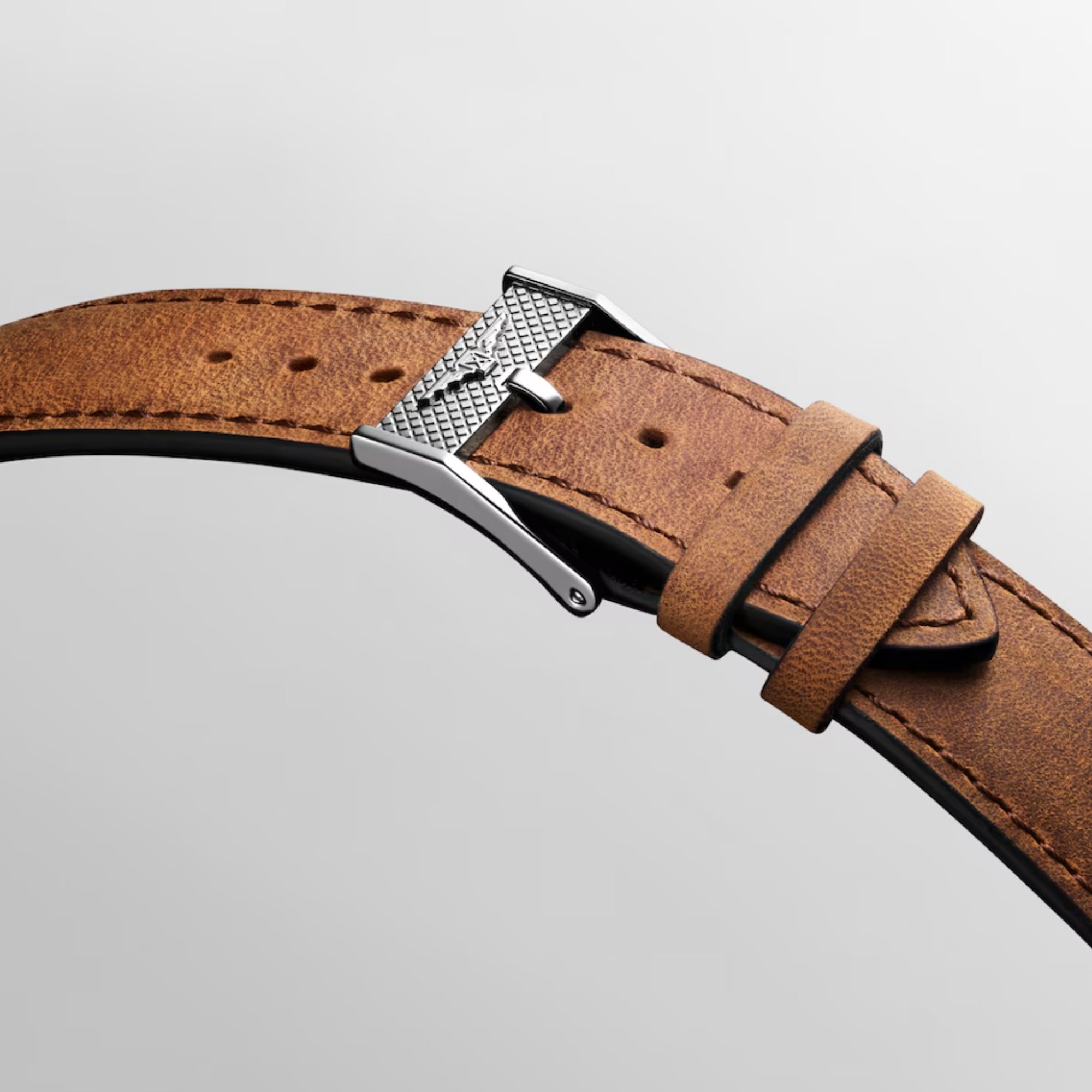 Longines Legend Diver automatic watch black dial brown leather strap 39 mm