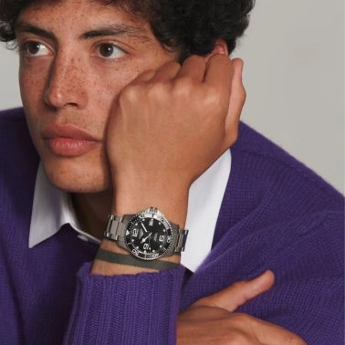 Montre Longines HydroConquest automatique cadran noir bracelet acier 39 mm