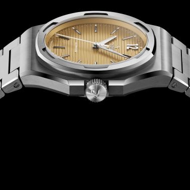 Montre Yema Wristmaster Slim CMM.20 Micro-Rotor automatique cadran jaune bracelet acier 39 mm