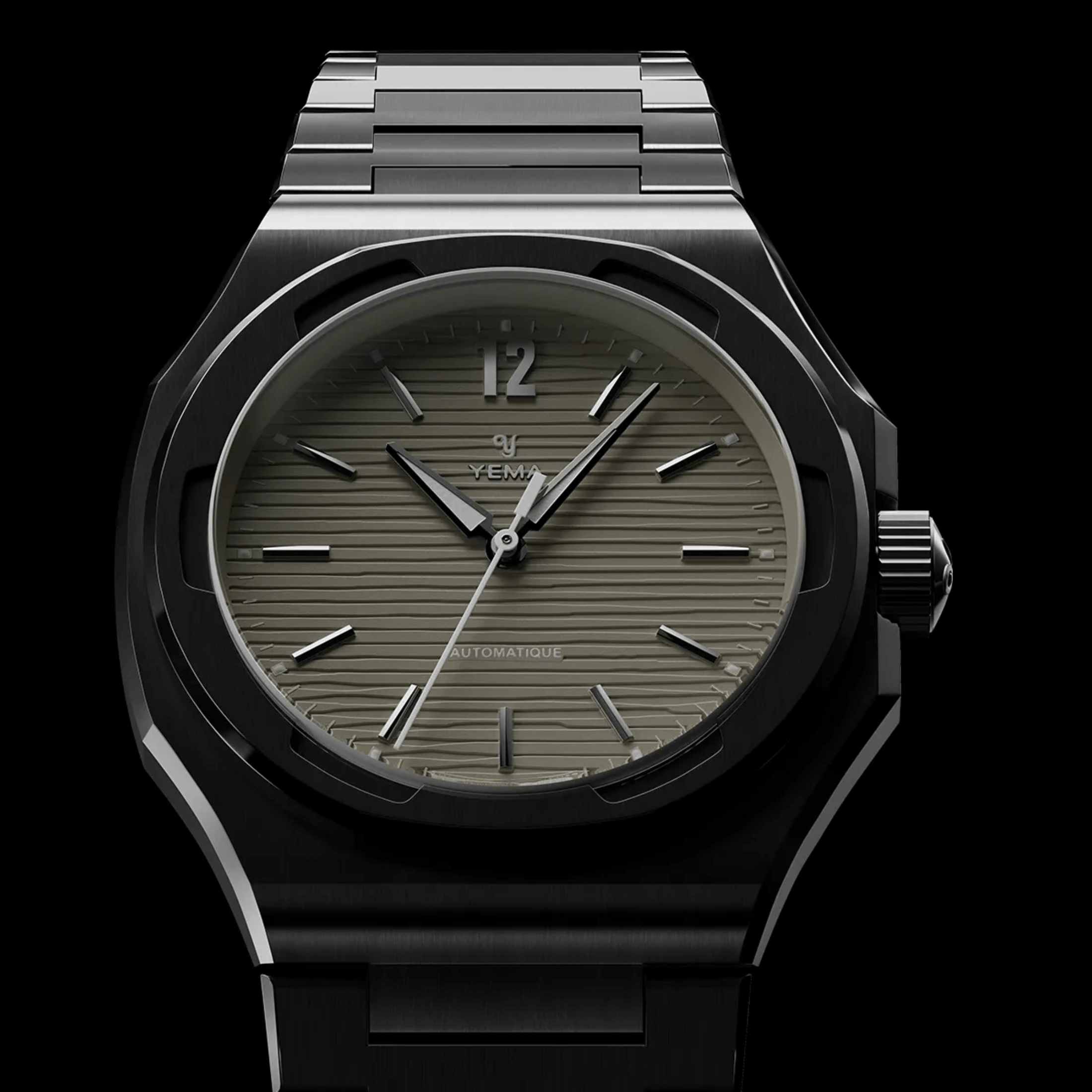 Yema Wristmaster Slim CMM.20 Micro-Rotor automatic champagne dial steel bracelet 39 mm