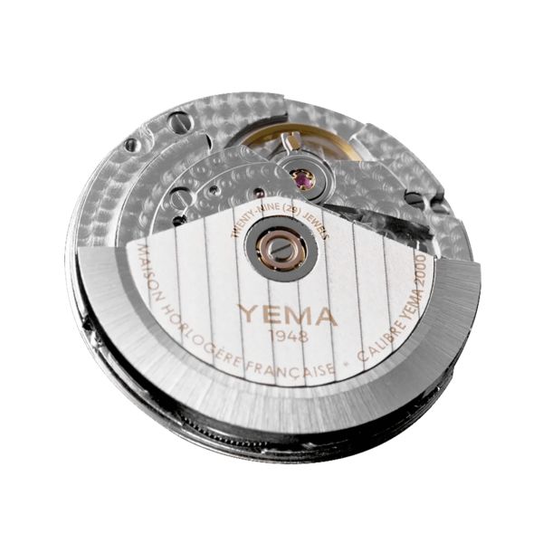 Montre Yema Navygraf Super Compressor automatique cadran noir bracelet tropic 38,5 mm