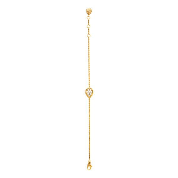 Bracelet Boucheron Serpent Bohème motif S en or jaune et diamants JBT00365