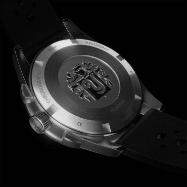 Yema Rallygraf Meca-Quartz II Panda white dial leather strap 40 mm