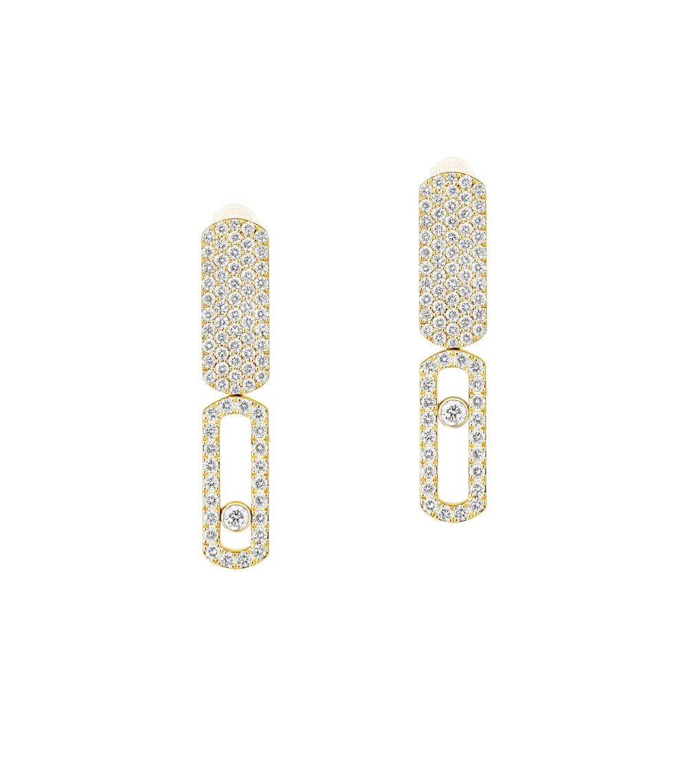 Messika Move Imperial earrings in yellow gold and diamonds
